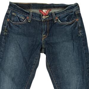 Lucky Brand Vintage Zoe Straight Jeans Womens 4/27 30X30 Blue Casual Western